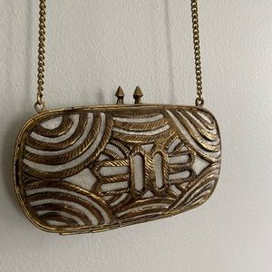 Freepeople Brass Cross Body Purse